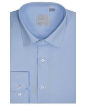 Load image into Gallery viewer, Men&#39;s Sky Blue Cotton Birdseye Collar Shirt