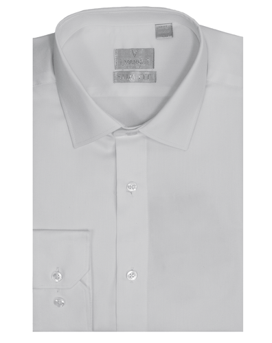 Men's White Cotton Birdseye Collar Shirt