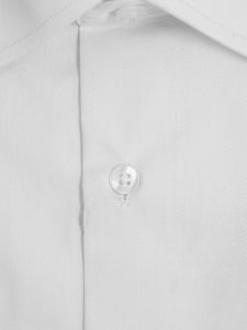 Men's White Fine Twill Cotton Shirt - Threads N Trends