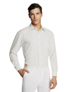 Men's Formal Business White Pure Microfibre Coloured Shirt