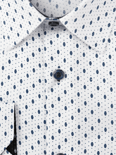 Load image into Gallery viewer, Men&#39;s White Spotty Slim Fit Shirt