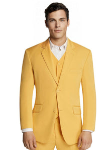 Yellow Microfiber Suit Jacket