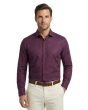 Load image into Gallery viewer, Men's Plum Bamboo Stretch Slim Fit Shirt