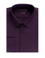 Load image into Gallery viewer, Men's Plum Soft Touch Bamboo Plain Shirt