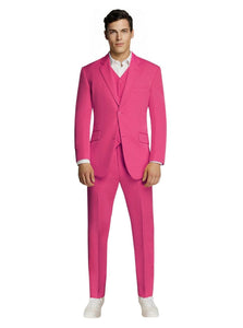 Microfiber Pink Suit