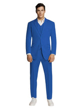 Load image into Gallery viewer, Microfiber Royal Blue Suit