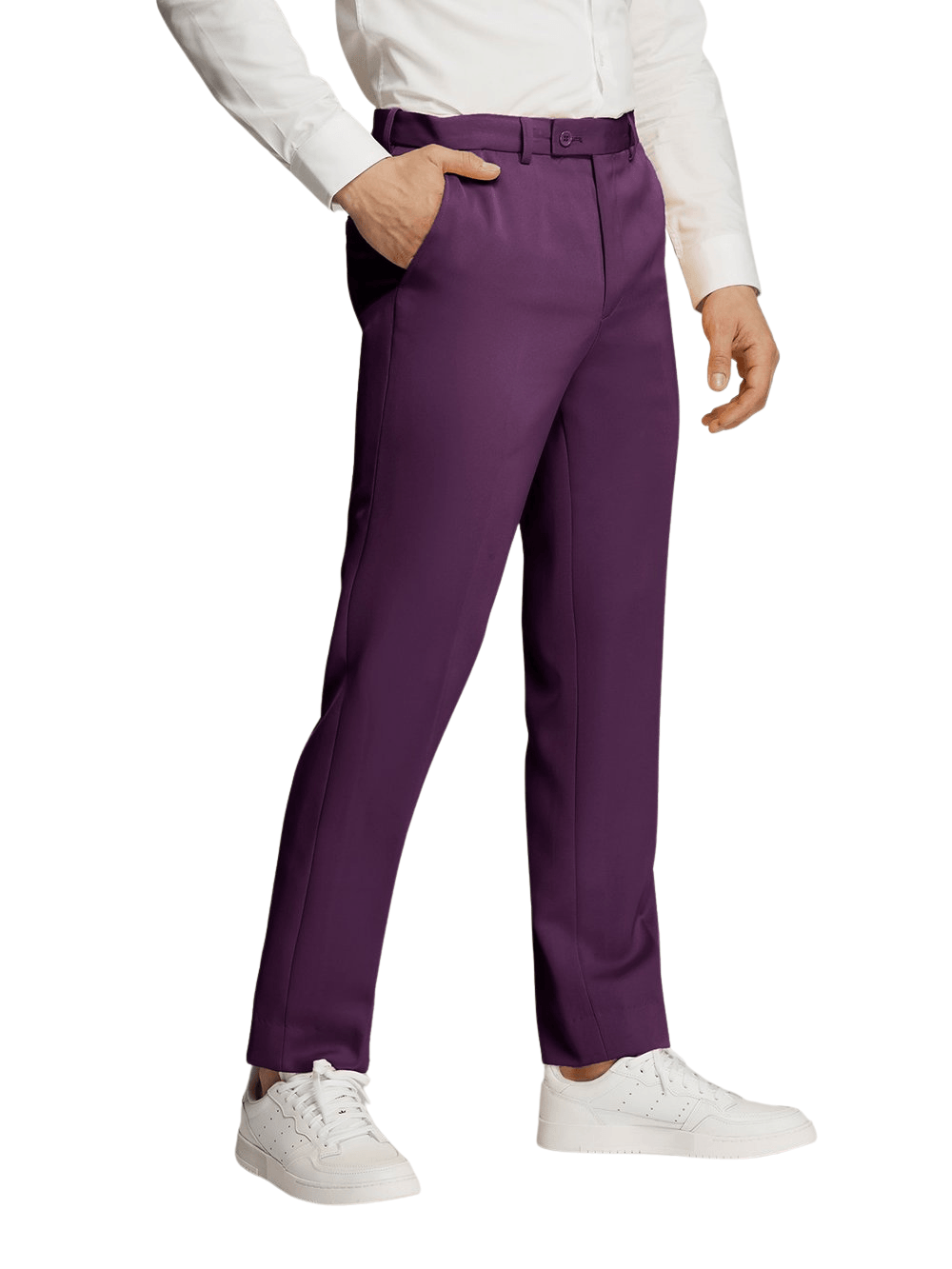 Purple Microfiber Pants
