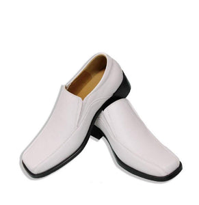 White Leather Shoe Slip-on