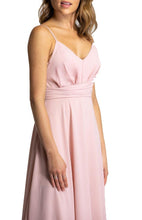 Load image into Gallery viewer, Women’s Blush Maxi Dress with Drape Front Detail - Threads N Trends