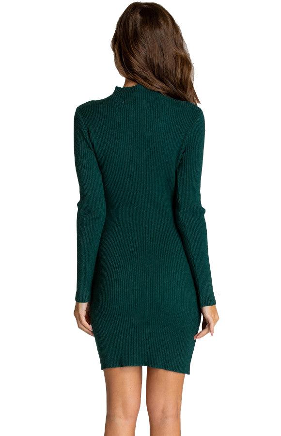 Women's Emerald Fitted Knit Sweater Pullover Long Sleeve