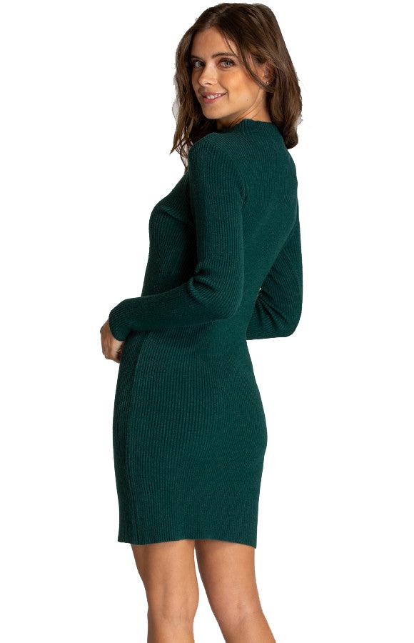 Women's Emerald Fitted Knit Sweater Pullover Dress Women's Emerald Fitted Knit Sweater Pullover Dress