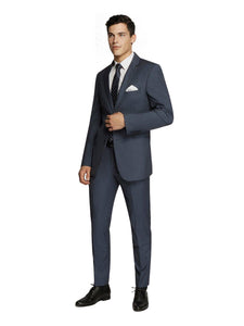 Wool Blended Navy Suit