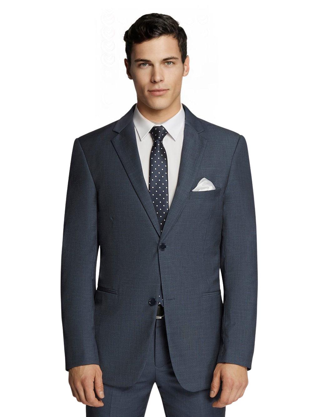 Wool Blended Navy Suit