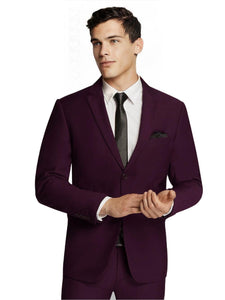 Zander Dark Purple Slim Suit